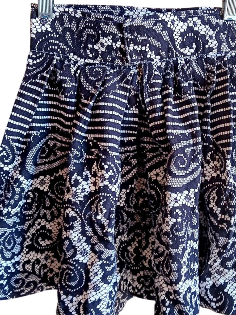 True Vintage Skirt 21W 21" 1970's SMALL WILD PSYCHADELIC Mini Handmade 1of1